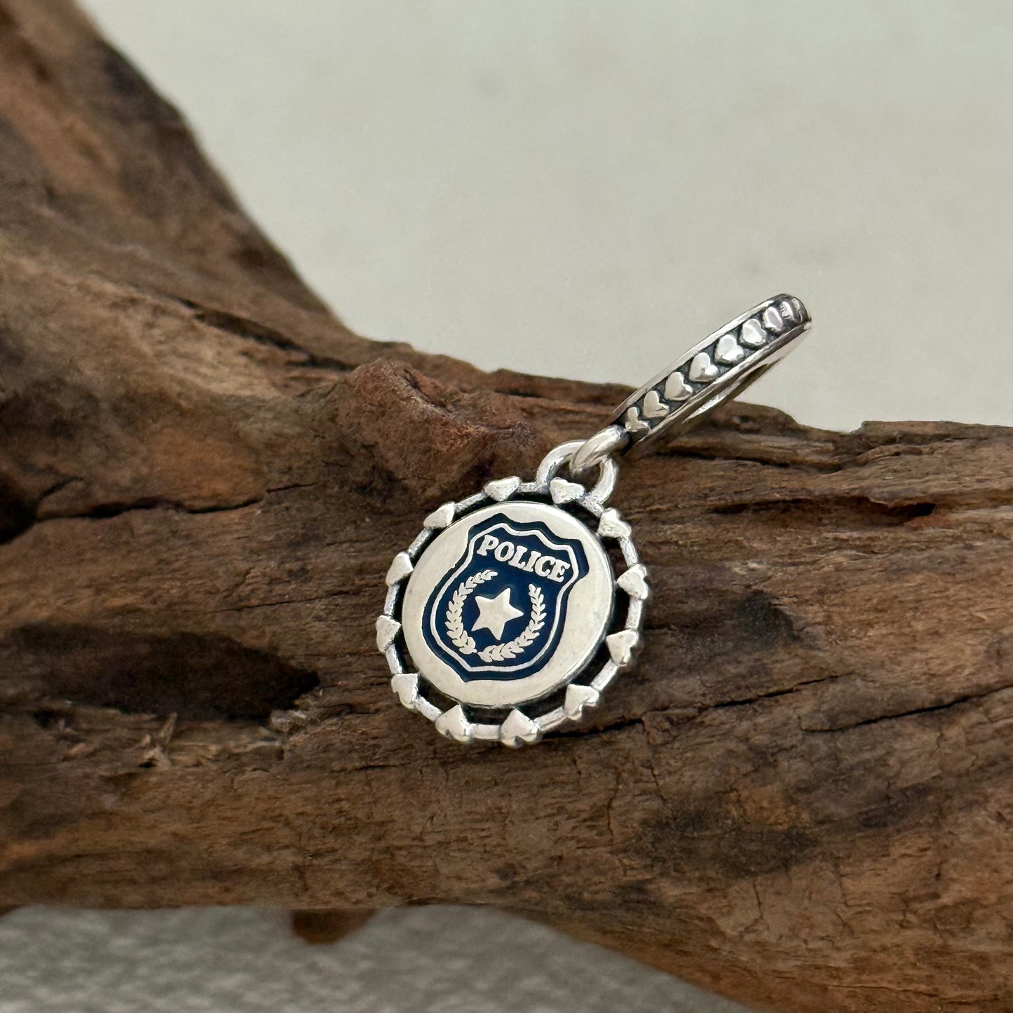 Police Exclusive Dangle Charm Pendant for Pandora Bracelet