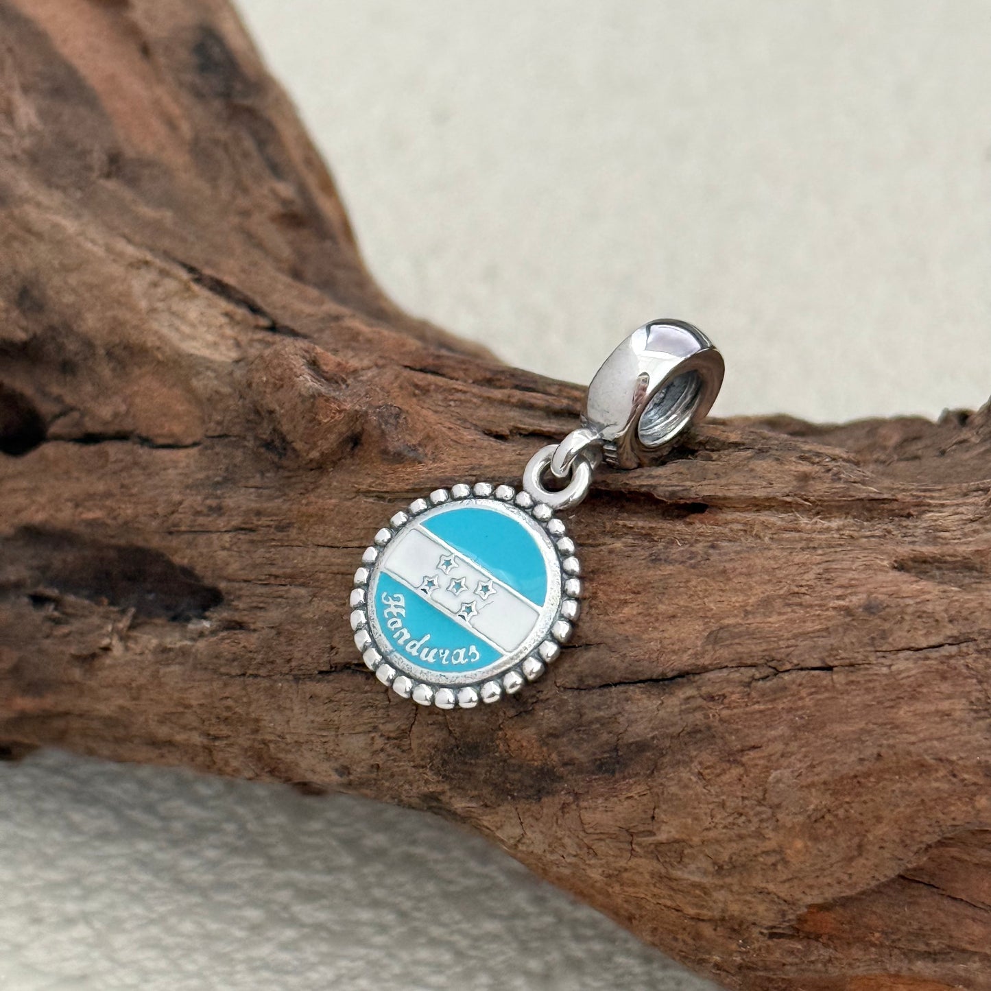 Honduras Flag Exclusive Dangle Charm Pendant for Pandora Bracelet