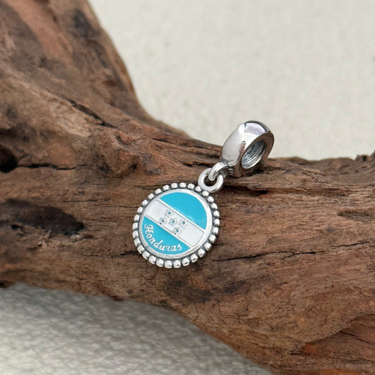 Honduras Flag Exclusive Dangle Charm Pendant for Pandora Bracelet