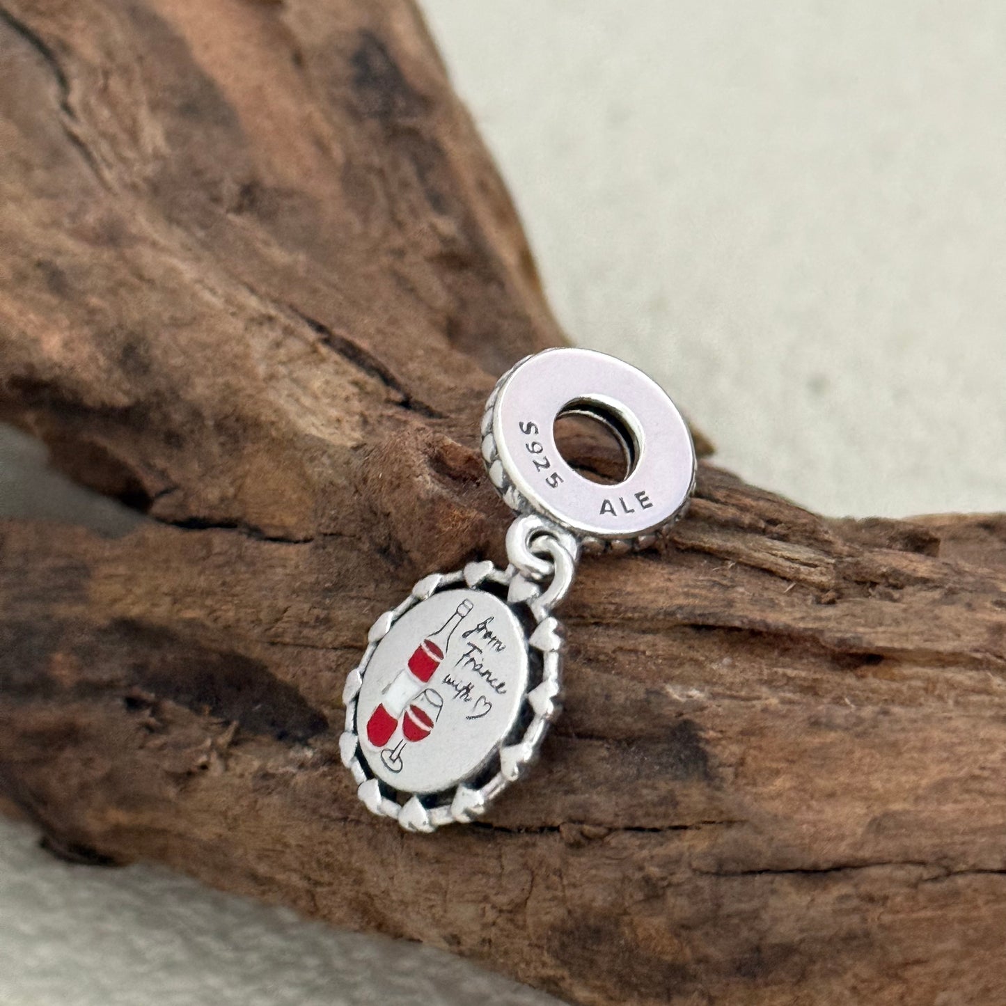 France Wine Exclusive Dangle Charm Pendant for Pandora Bracelet