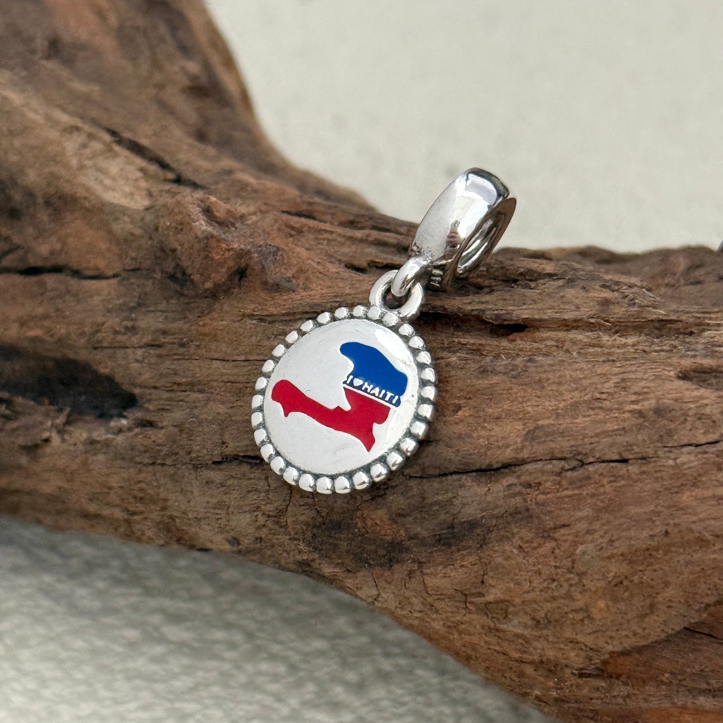 HAITI Map Exclusive Dangle Charm for Pandora Bracelet