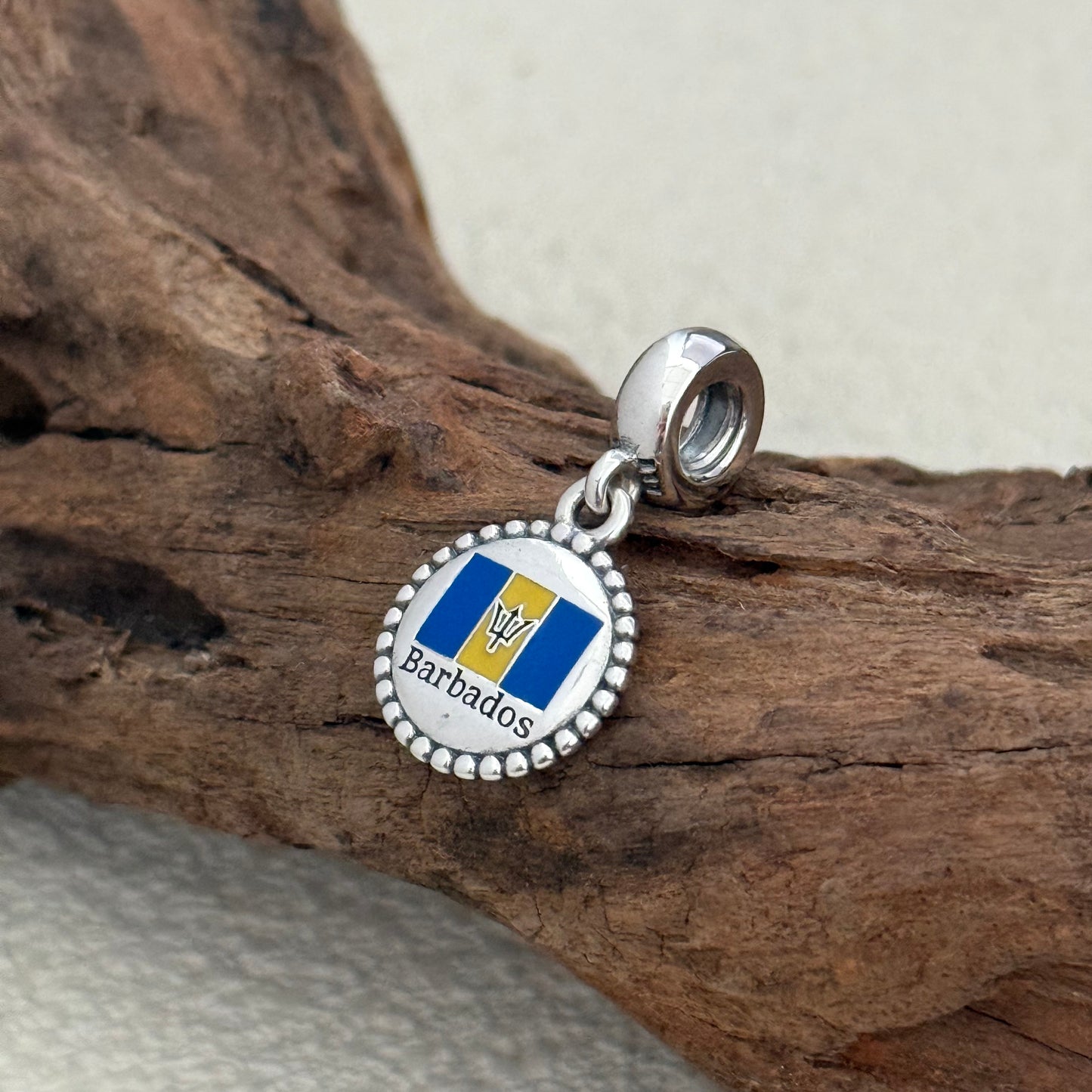 Barbados Exclusive Dangle Charm Pendant for Pandora Bracelet