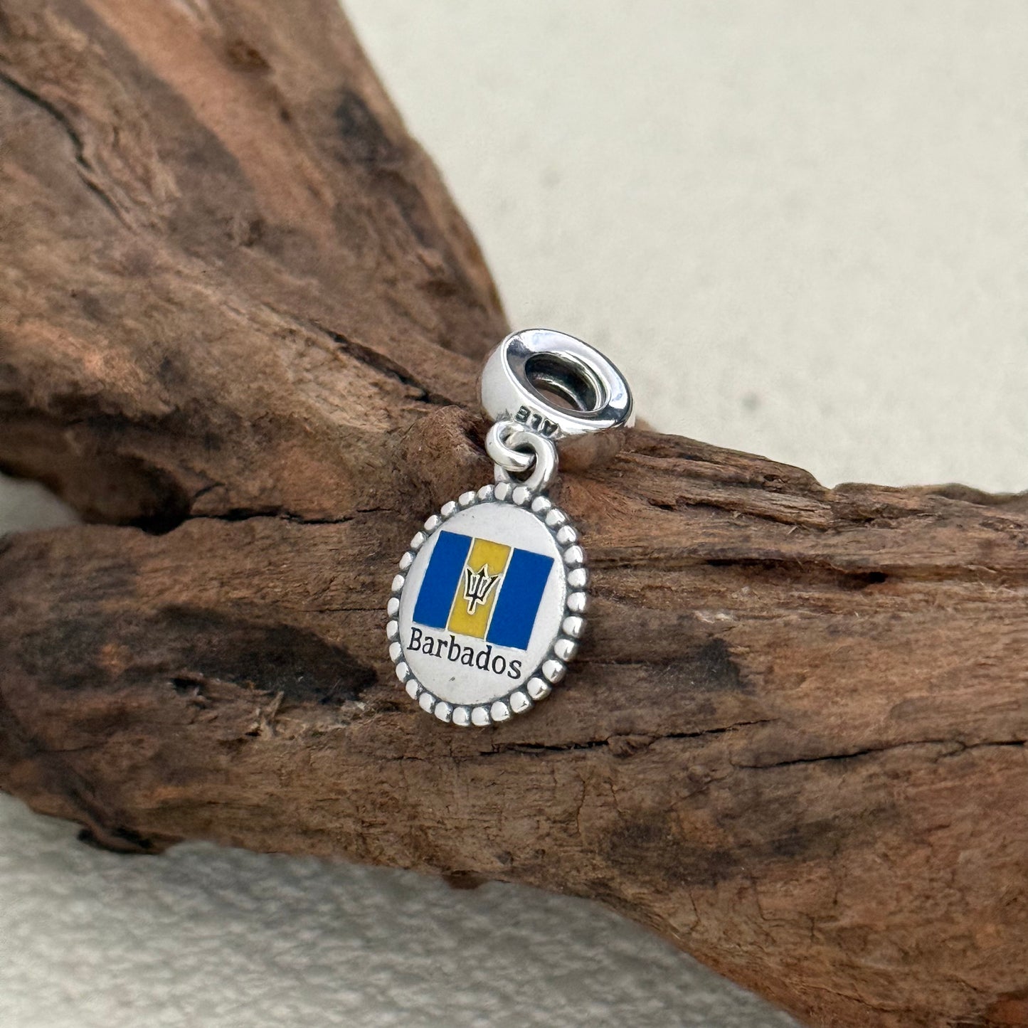 Barbados Exclusive Dangle Charm Pendant for Pandora Bracelet