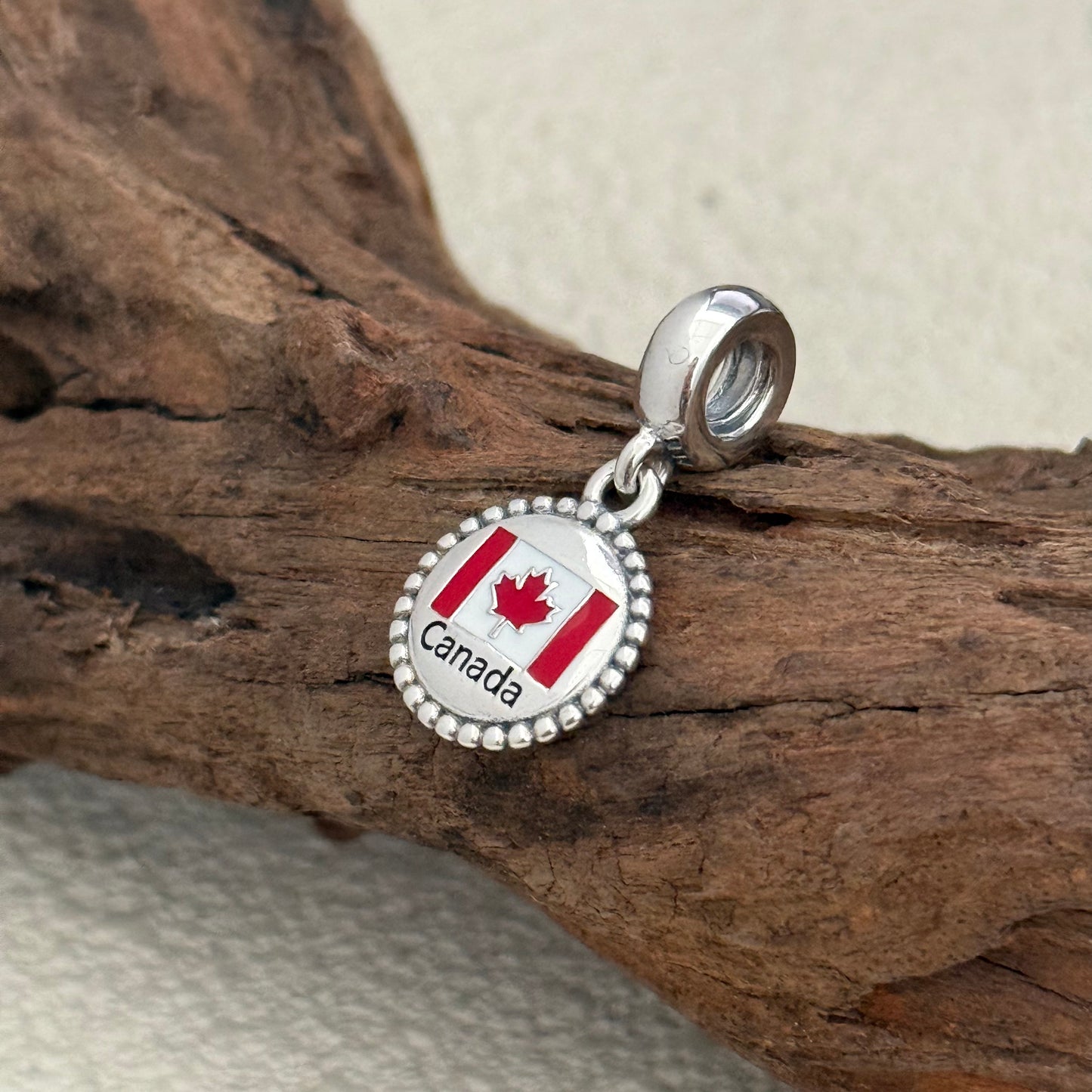 Canada Flag Exclusive Dangle Charm Pendant for Pandora Bracelet