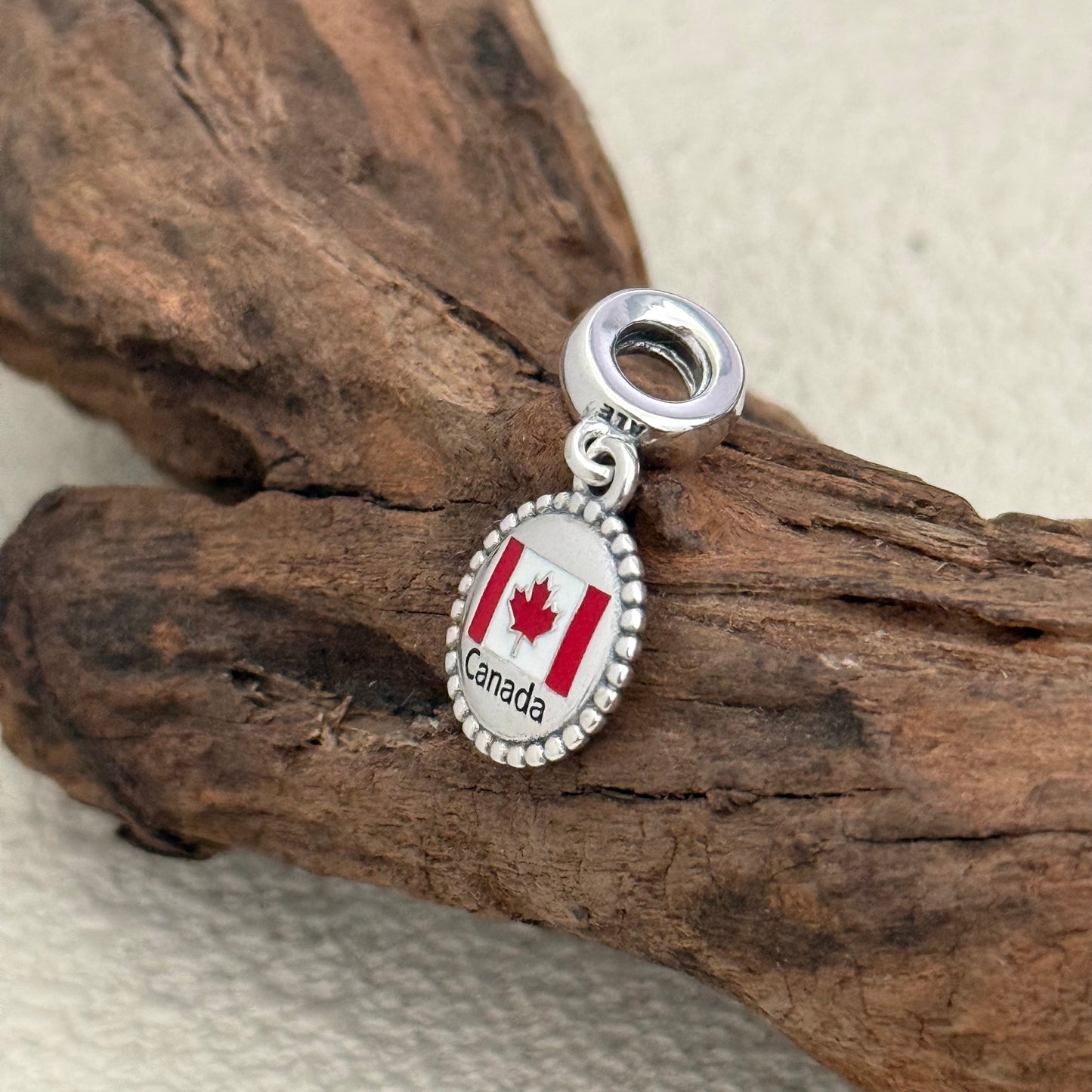 Canada Flag Exclusive Dangle Charm Pendant for Pandora Bracelet