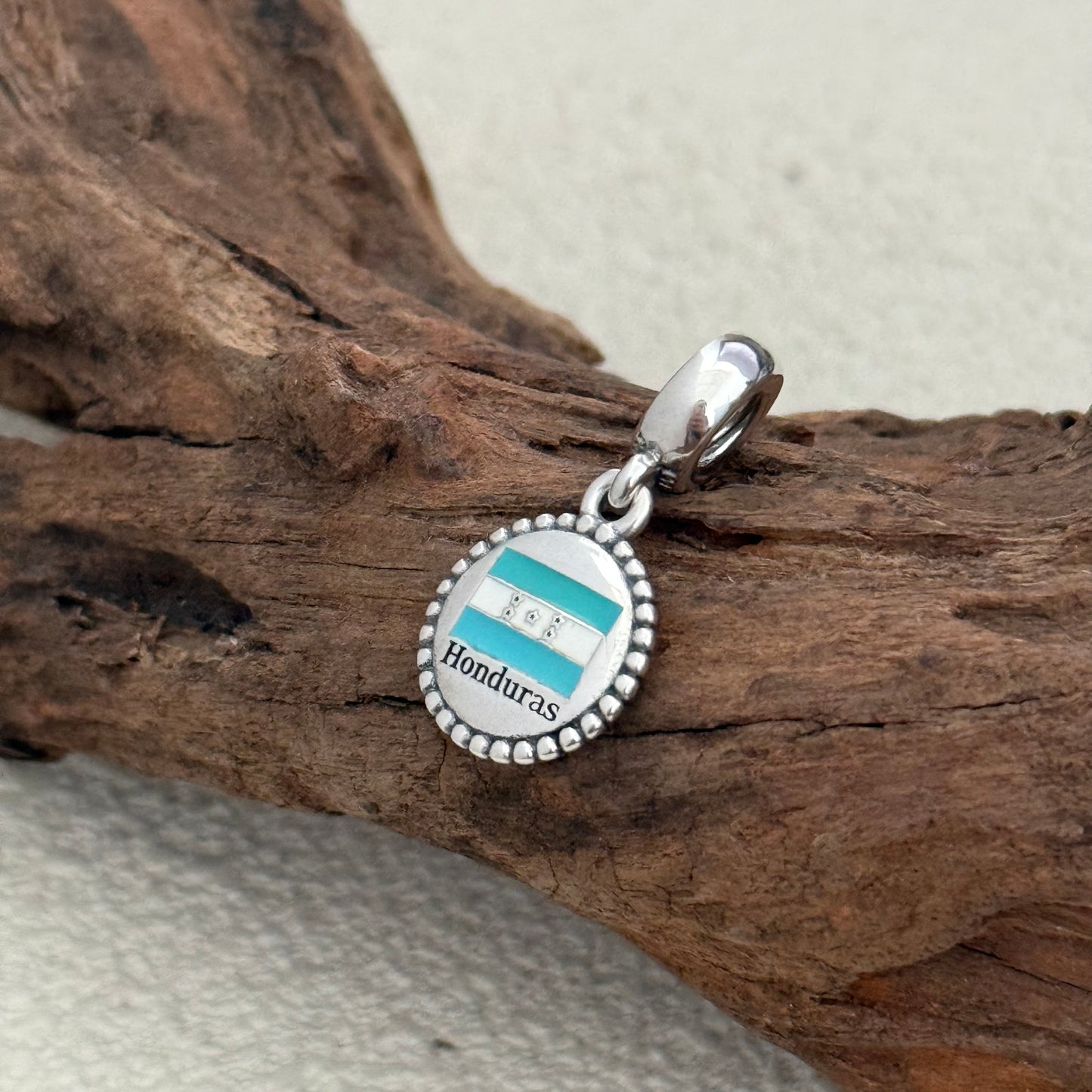 Honduras Flag Exclusive Dangle Charm for Pandora Bracelet