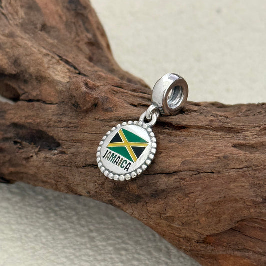 JAMAICA Flag Exclusive Dangle Charm Pendant for Pandora Bracelet