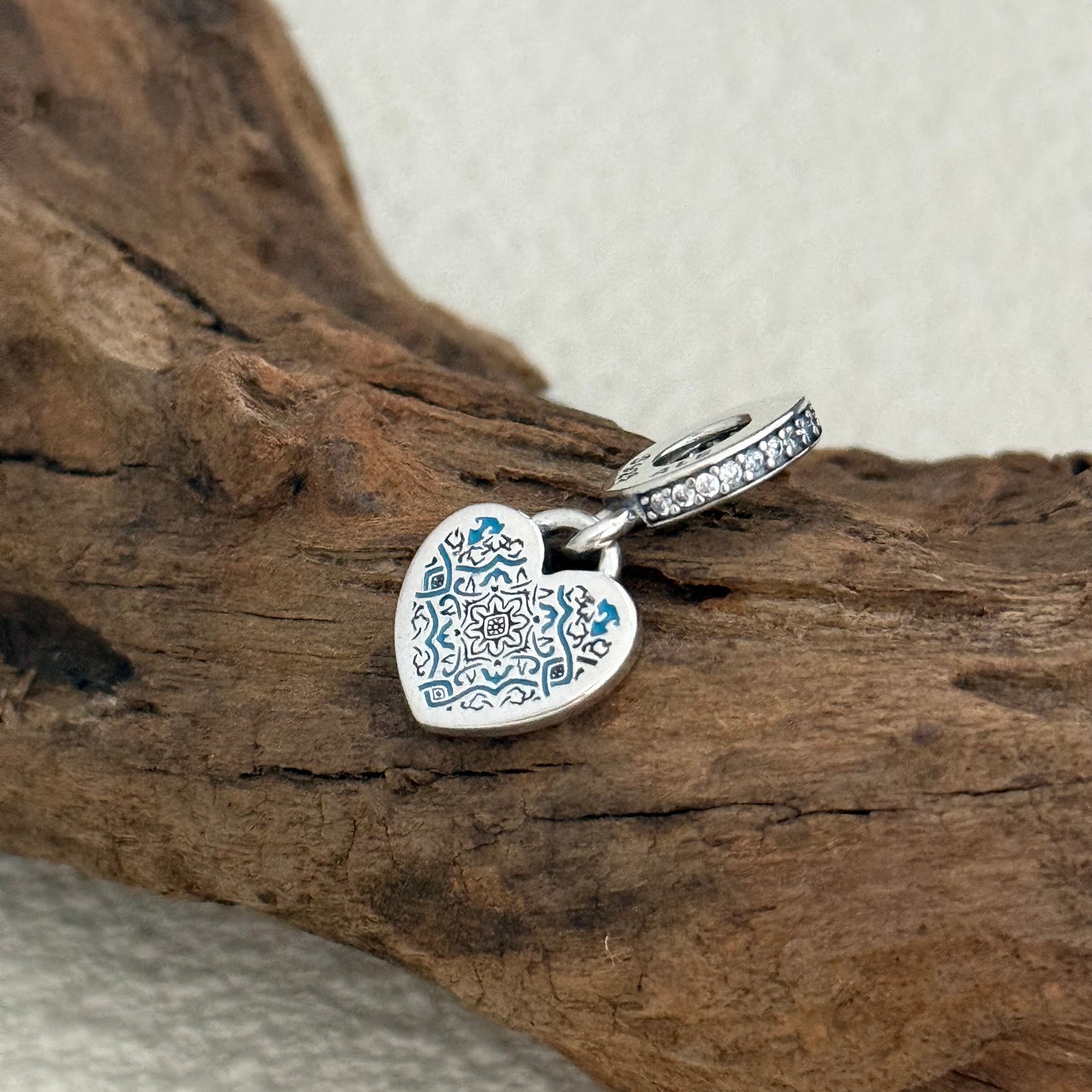 Portugal Flag Exclusive Heart Dangle Charm for Pandora Bracelet
