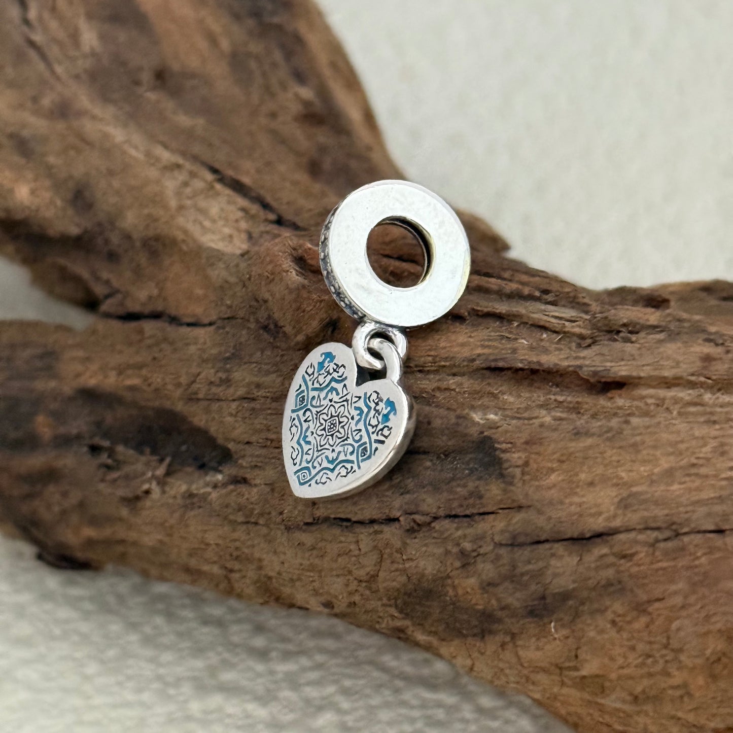 Portugal Flag Exclusive Heart Dangle Charm for Pandora Bracelet