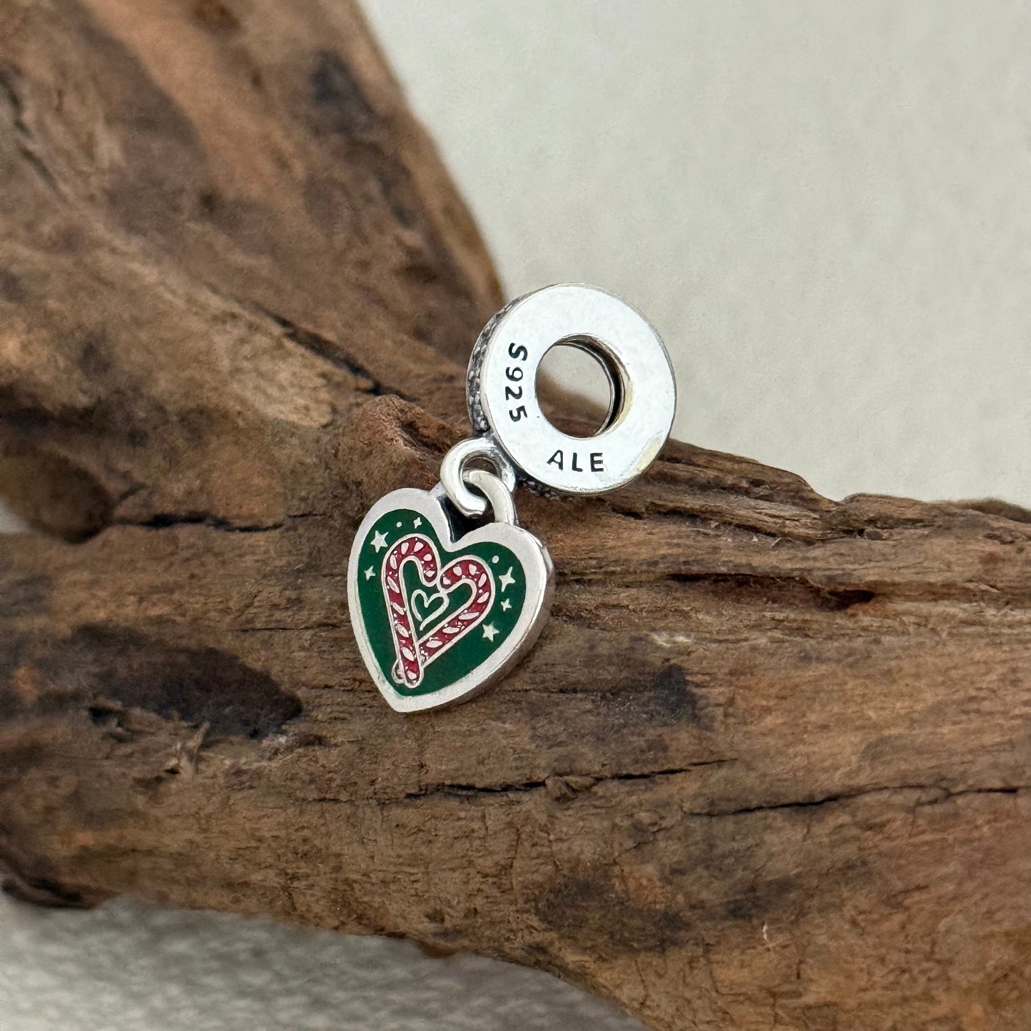 Merry Christmas Exclusive Heart Dangle Charm for Pandora Bracelet