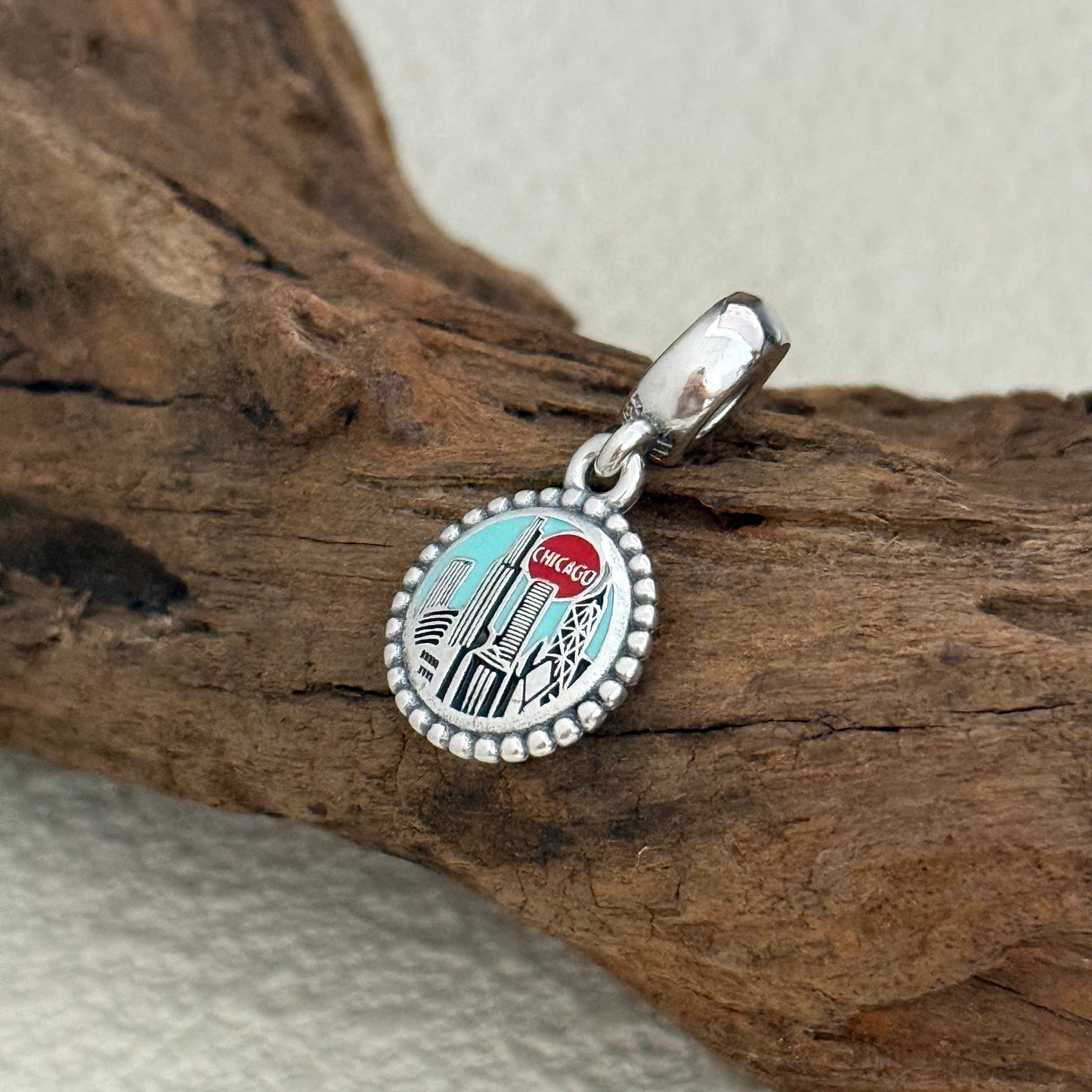 Chicago City Exclusive Dangle Charm for Pandora Bracelet