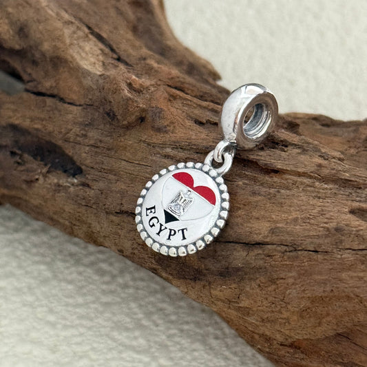 Egypt Heart Exclusive Dangle Charm for Pandora Bracelet