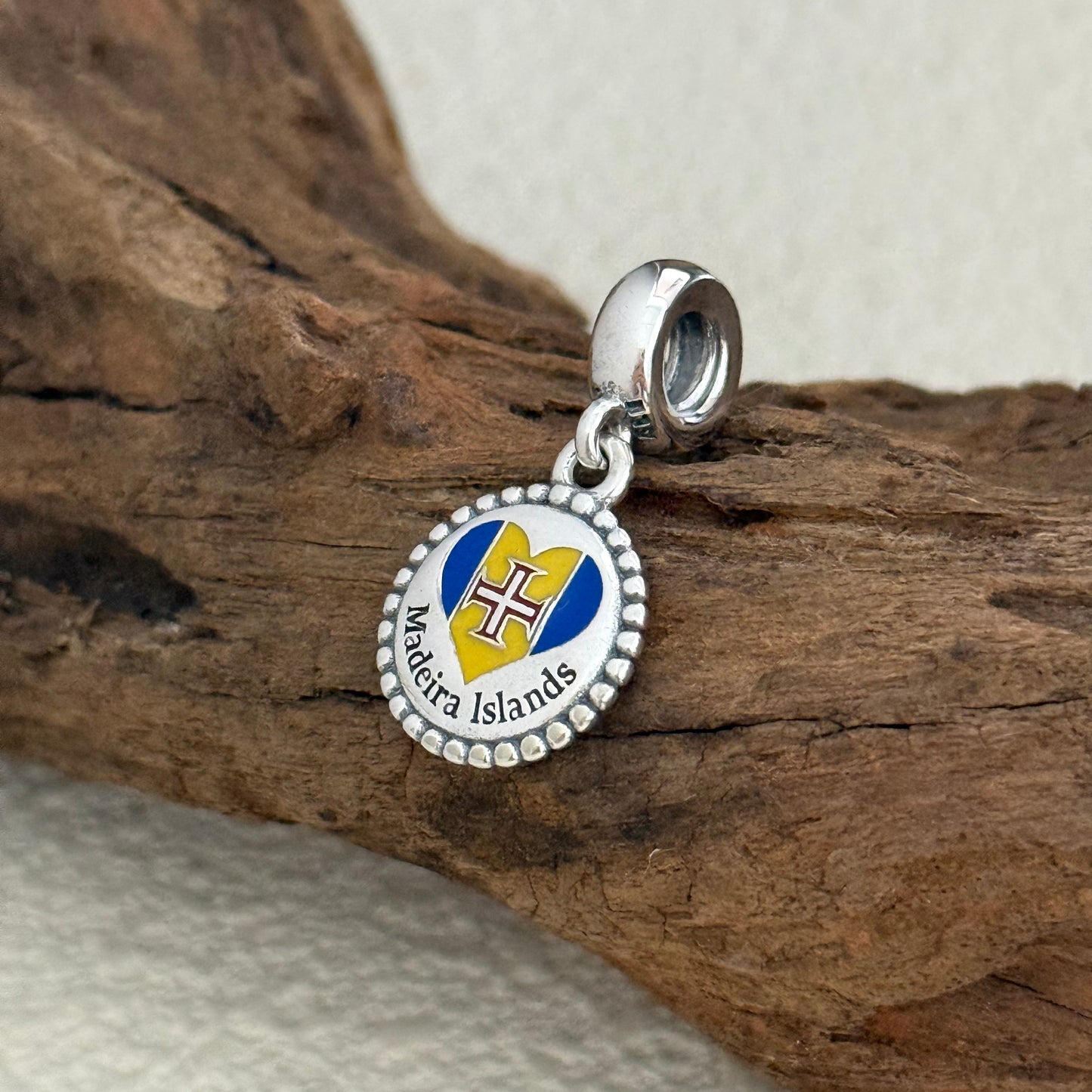 Madeira Islands Heart Exclusive Dangle Charm for Pandora Bracelet