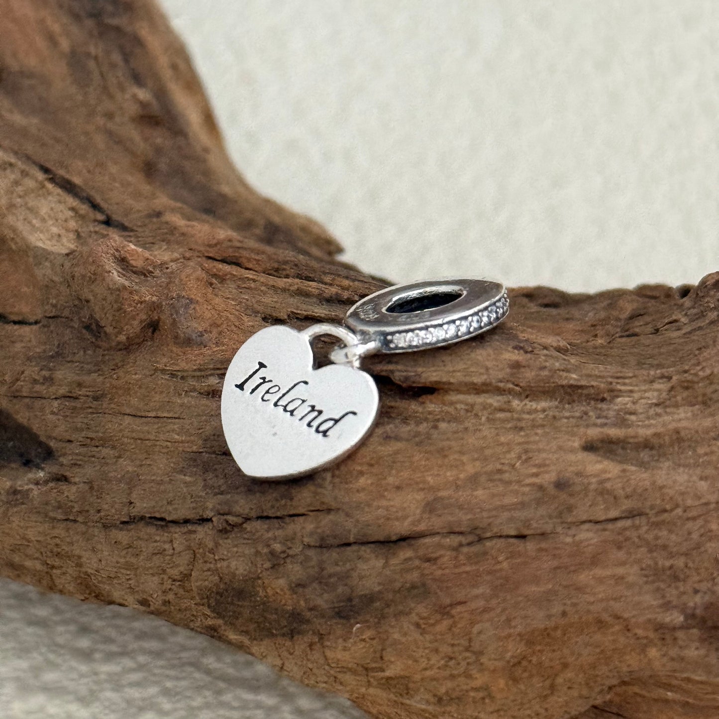Ireland Flag Exclusive Heart Dangle Charm for Pandora Bracelet