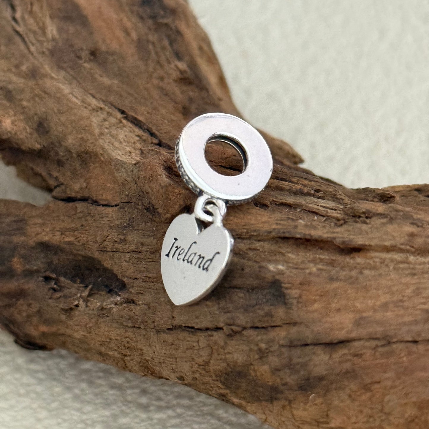 Ireland Flag Exclusive Heart Dangle Charm for Pandora Bracelet