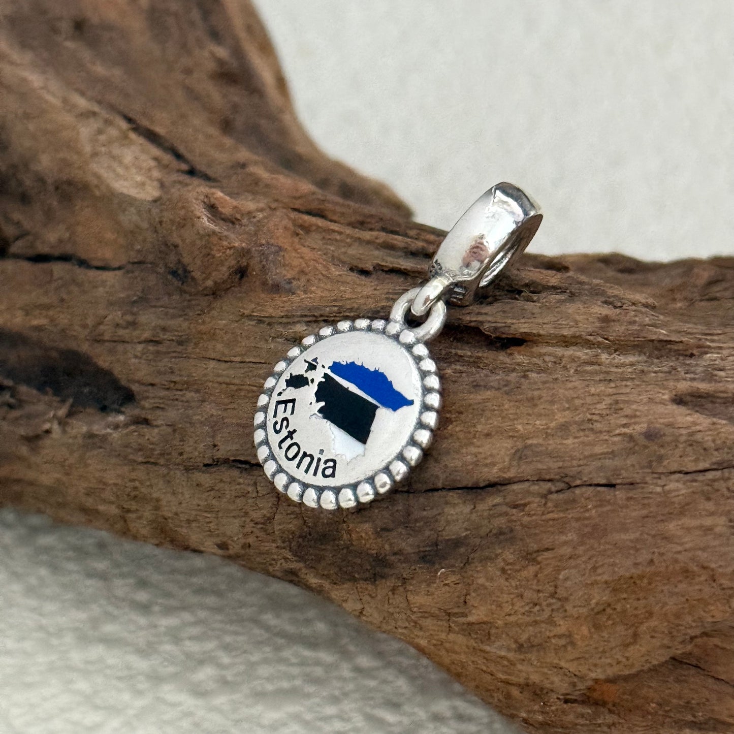 Estonia Map Exclusive Dangle Charm for Pandora Bracelet