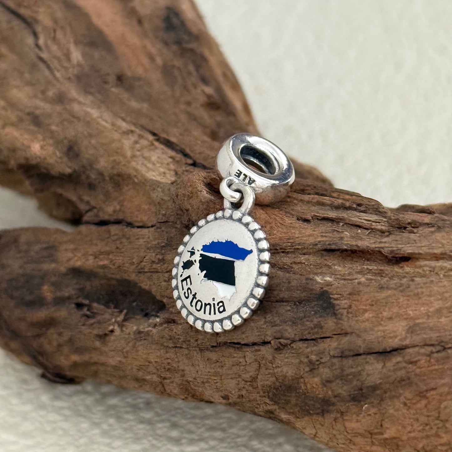 Estonia Map Exclusive Dangle Charm for Pandora Bracelet