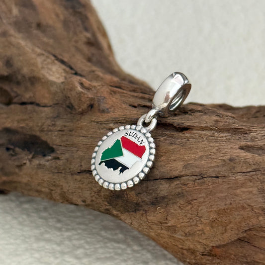 SUDAN Map Exclusive Dangle Charm for Pandora Bracelet