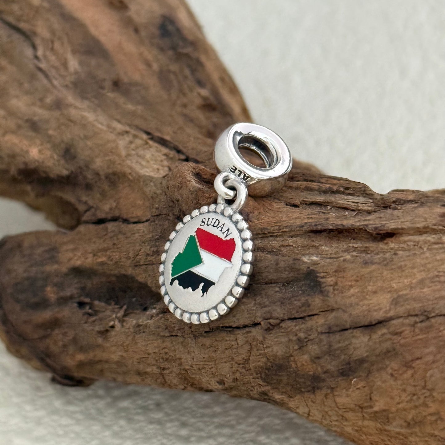 SUDAN Map Exclusive Dangle Charm for Pandora Bracelet