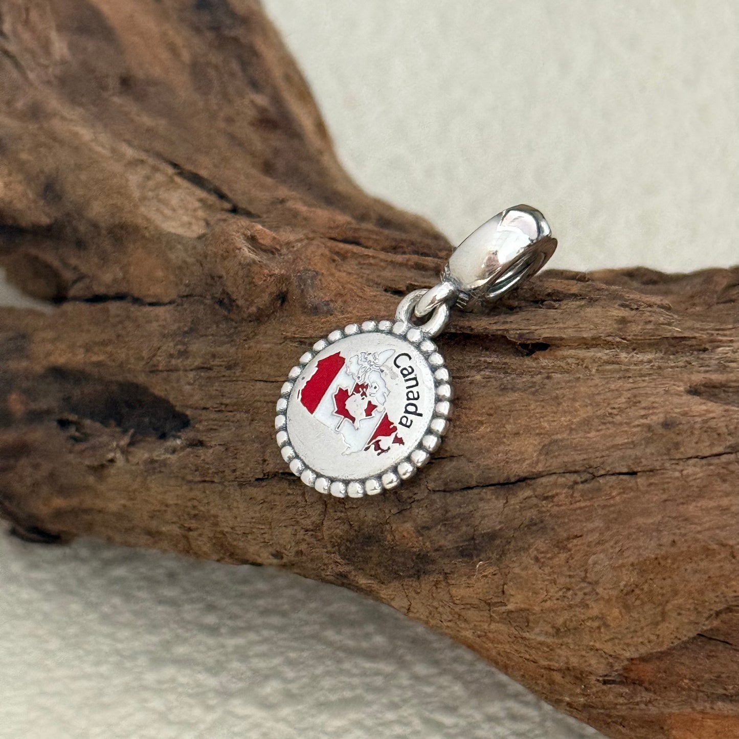 Canada Map Exclusive Dangle Charm for Pandora Bracelet