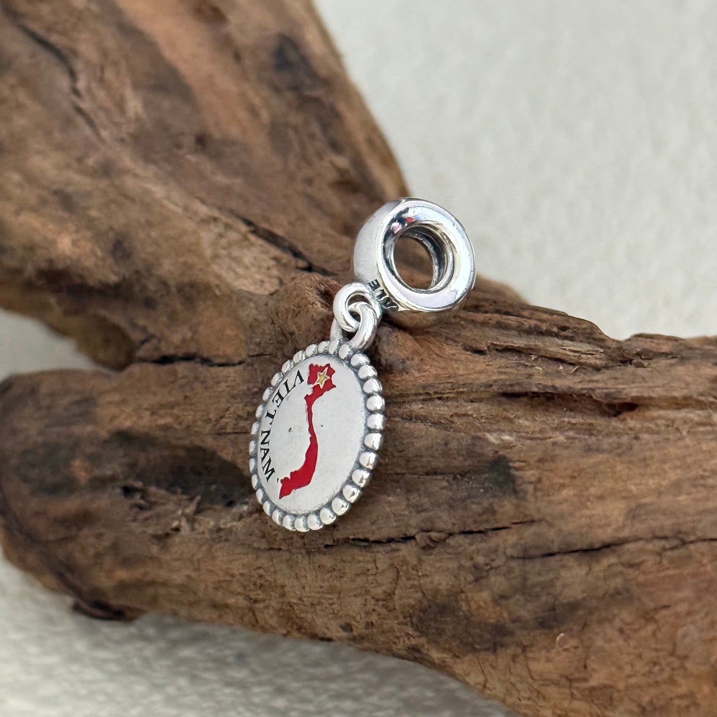 VIETNAM Map Exclusive Dangle Charm for Pandora Bracelet