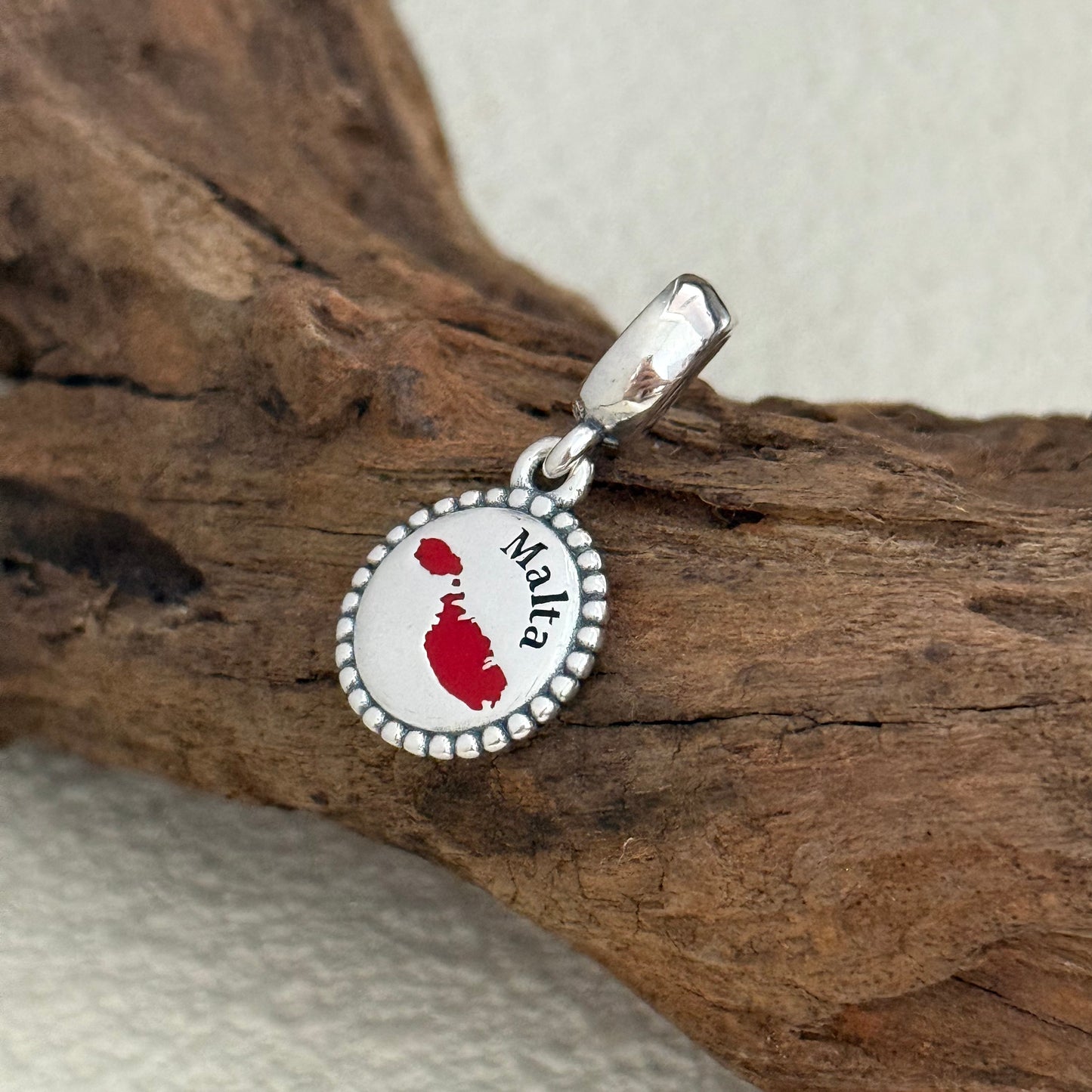 Malta Map Exclusive Dangle Charm for Pandora Bracelet