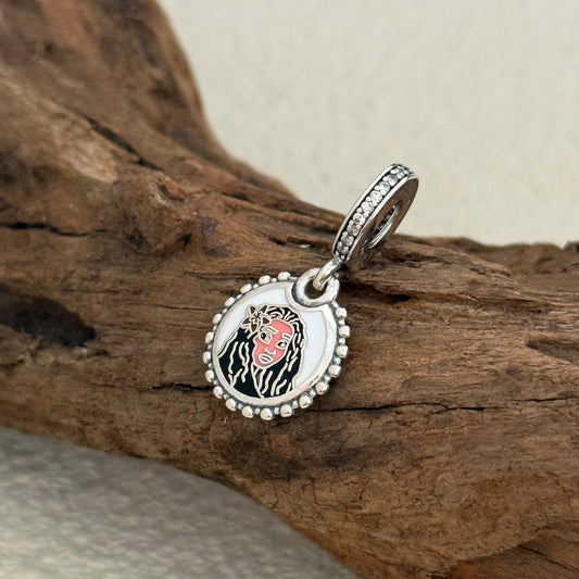 Princess Moana Double Sided Floral Exclusive Dangle Charm for Pandora Bracelet