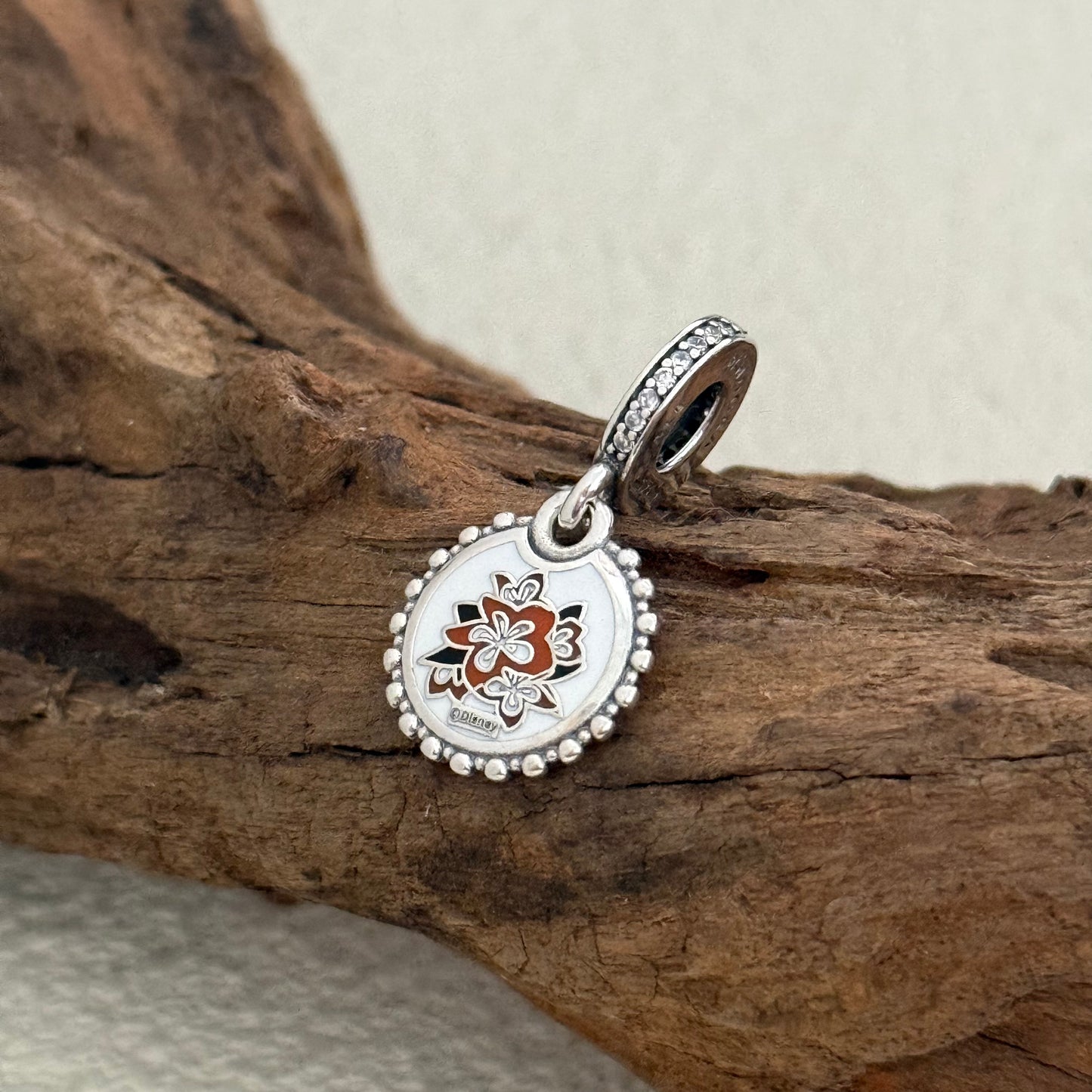 Princess Moana Double Sided Floral Exclusive Dangle Charm for Pandora Bracelet
