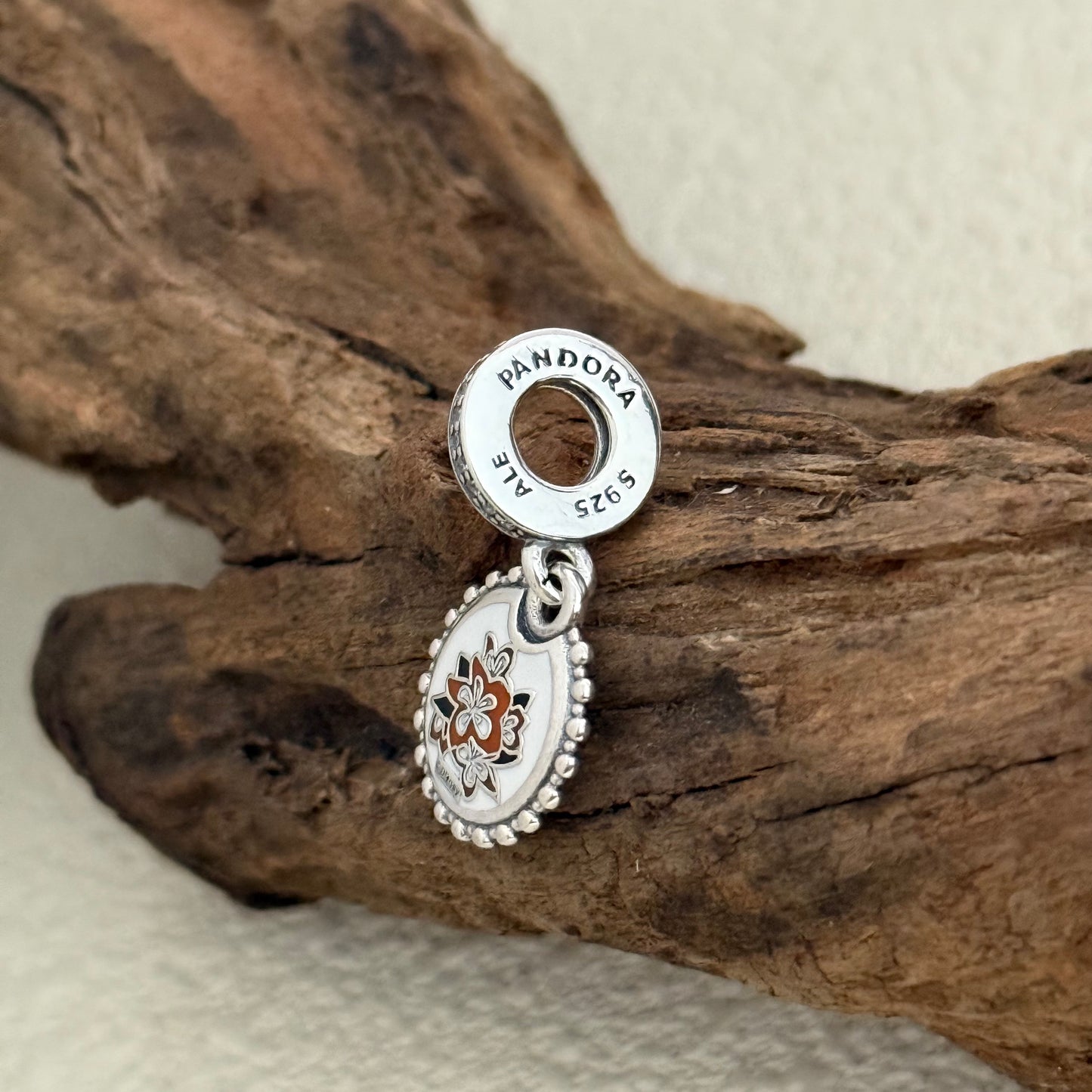 Princess Moana Double Sided Floral Exclusive Dangle Charm for Pandora Bracelet
