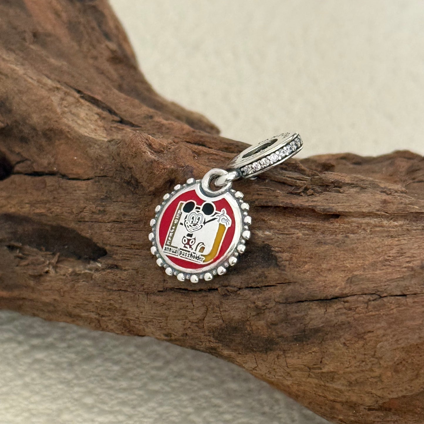 Disney Annual Passholder Exclusive Dangle Charm for Pandora Bracelet