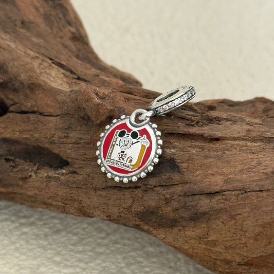 Disney Annual Passholder Exclusive Dangle Charm for Pandora Bracelet