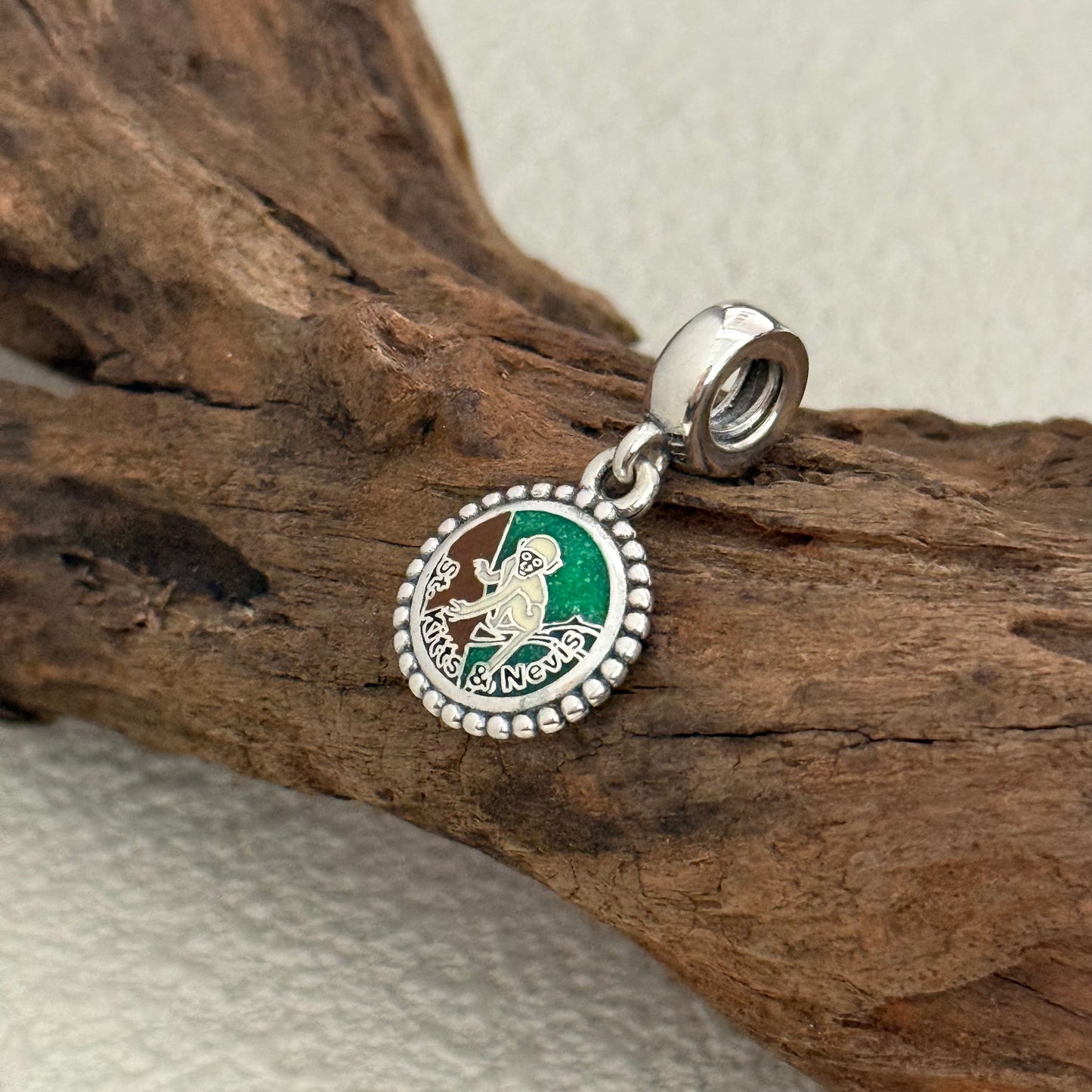 The Federation of Saint Kitts & Nevis Exclusive Dangle Charm for Pandora Bracelet