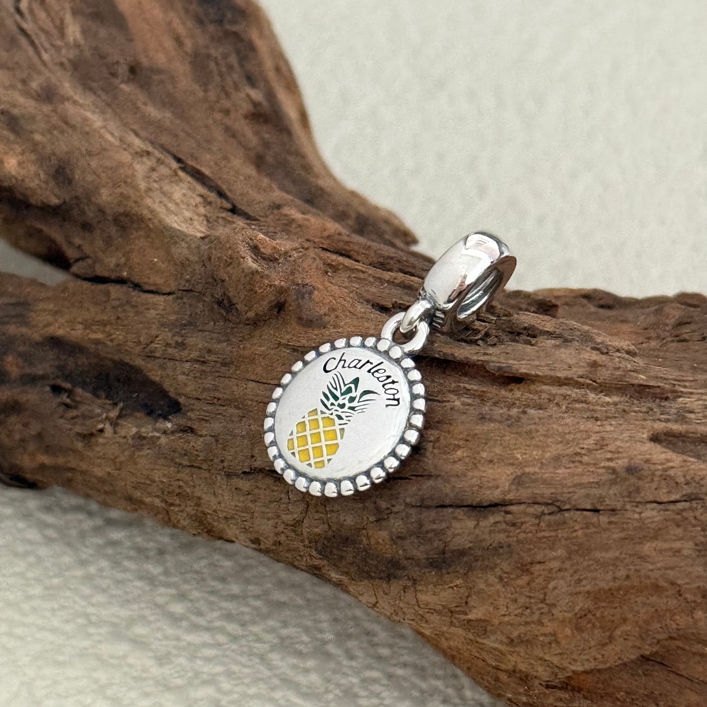 Charleston SC Pineapple Exclusive Dangle Charm for Pandora Bracelet