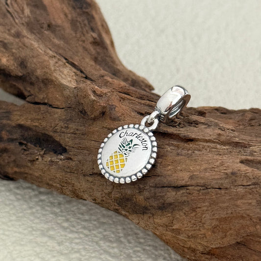 Charleston SC Pineapple Exclusive Dangle Charm for Pandora Bracelet