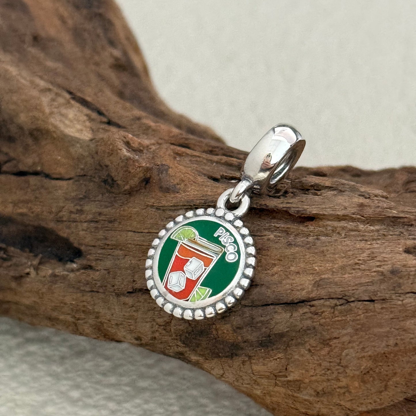 Engraving Pisco Exclusive Dangle Charm for Pandora Bracelet