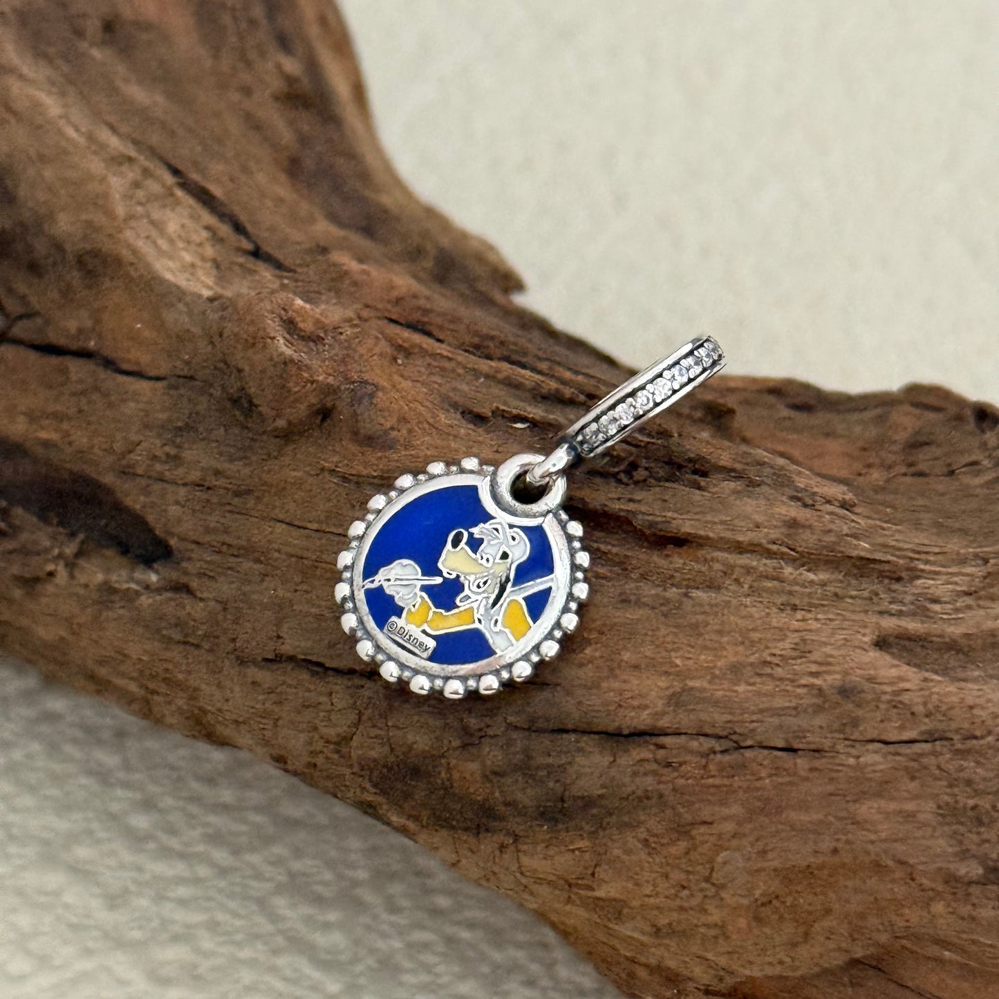 Disney Magic Goof Exclusive Dangle 925 Sterling Silver Charm for Pandora Bracelet