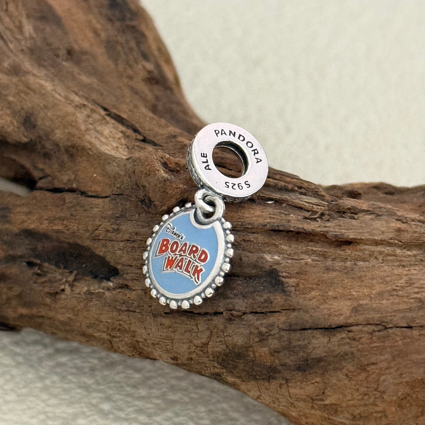 Boardwalk Exclusive Dangle 925 Sterling Silver Charm for Pandora Bracelet