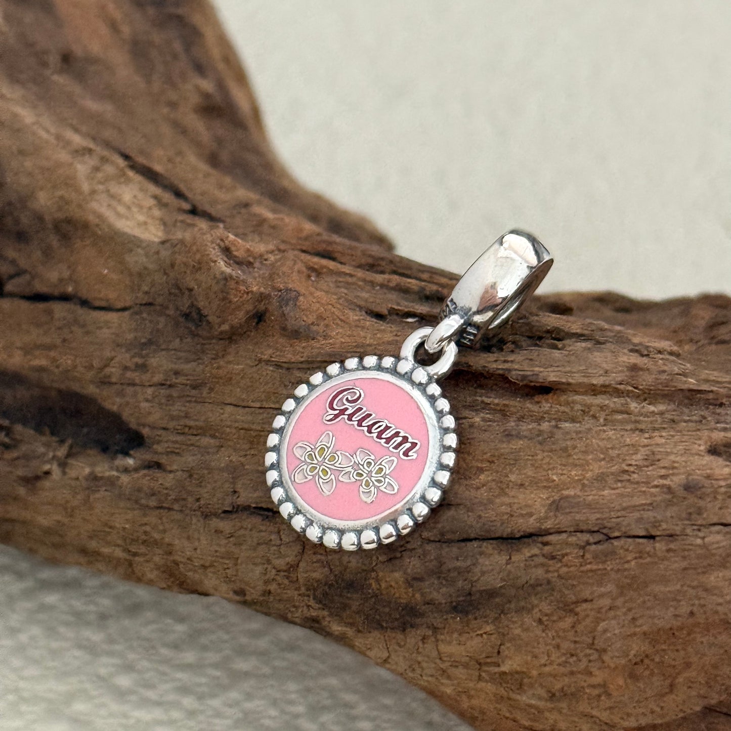 Guam Exclusive Dangle 925 Sterling Silver Charm for Pandora Bracelet