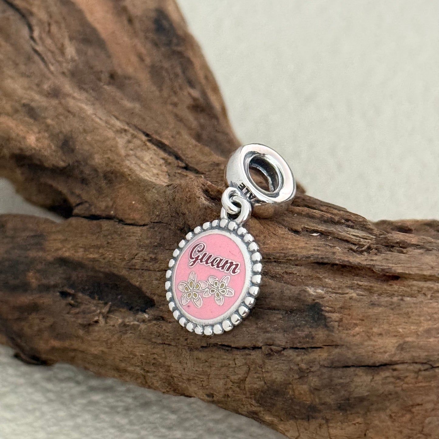 Guam Exclusive Dangle 925 Sterling Silver Charm for Pandora Bracelet