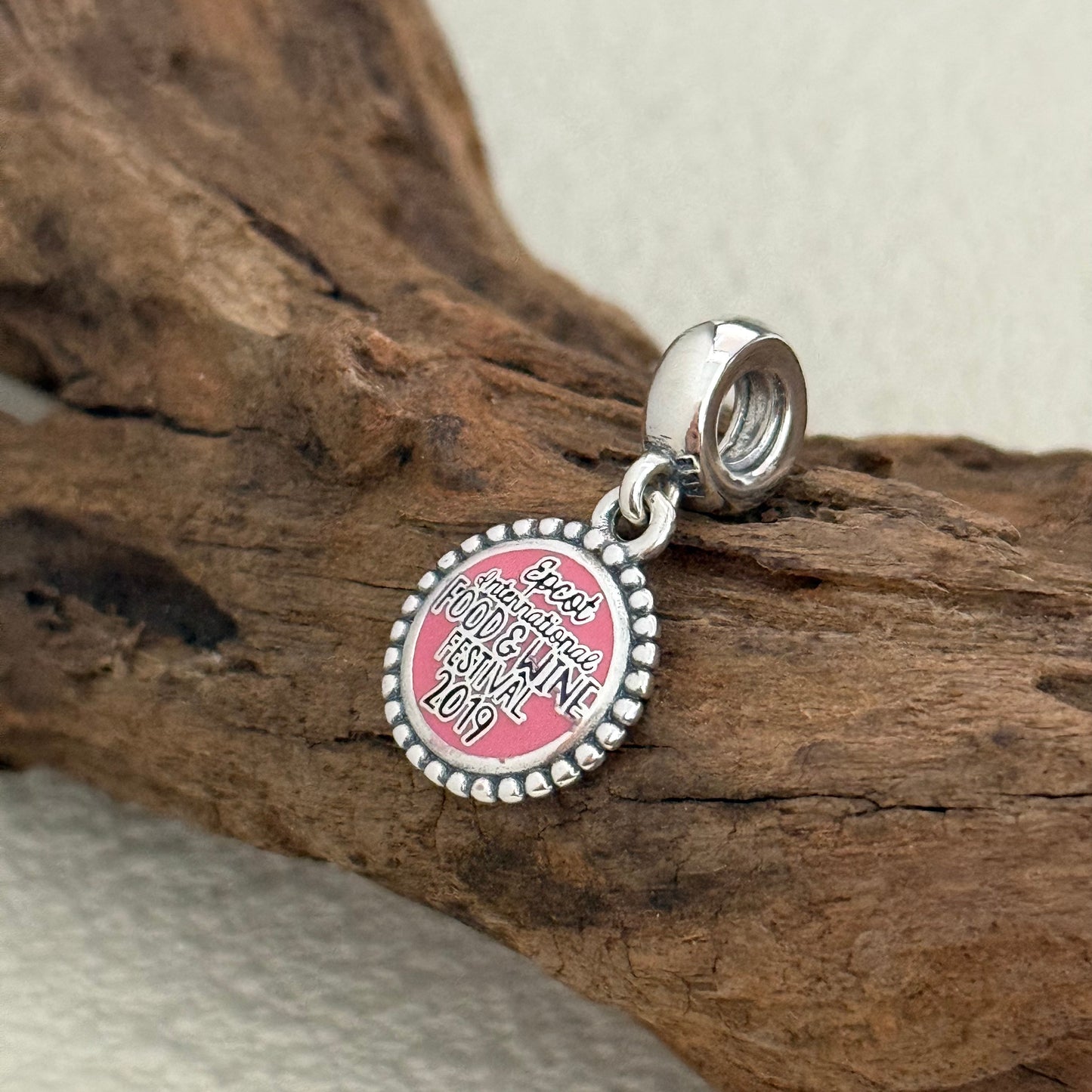 EPCOT intenational Food and Wine Festival 2019 Exclusive Dangle 925 Sterling Silver Charm for Pandora Bracelet