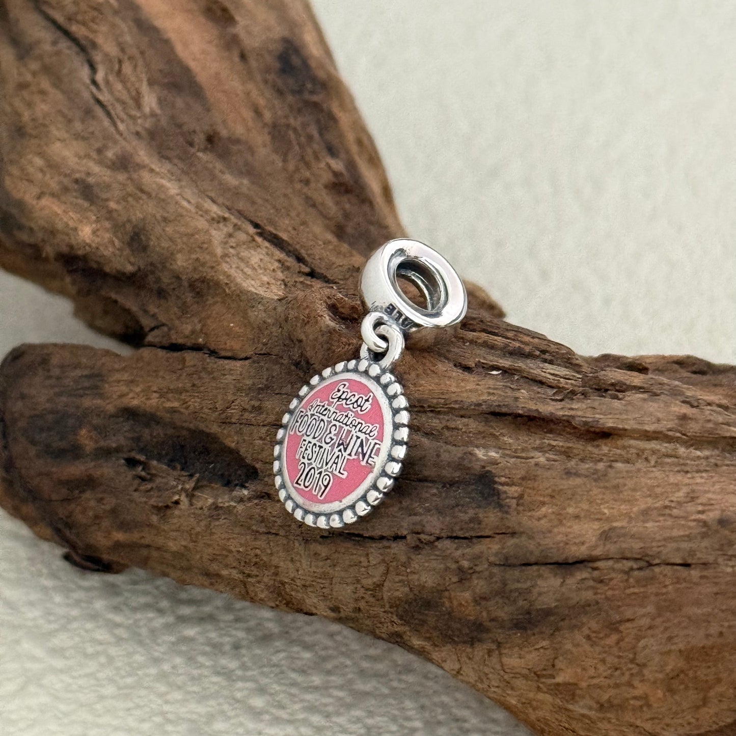EPCOT intenational Food and Wine Festival 2019 Exclusive Dangle 925 Sterling Silver Charm for Pandora Bracelet