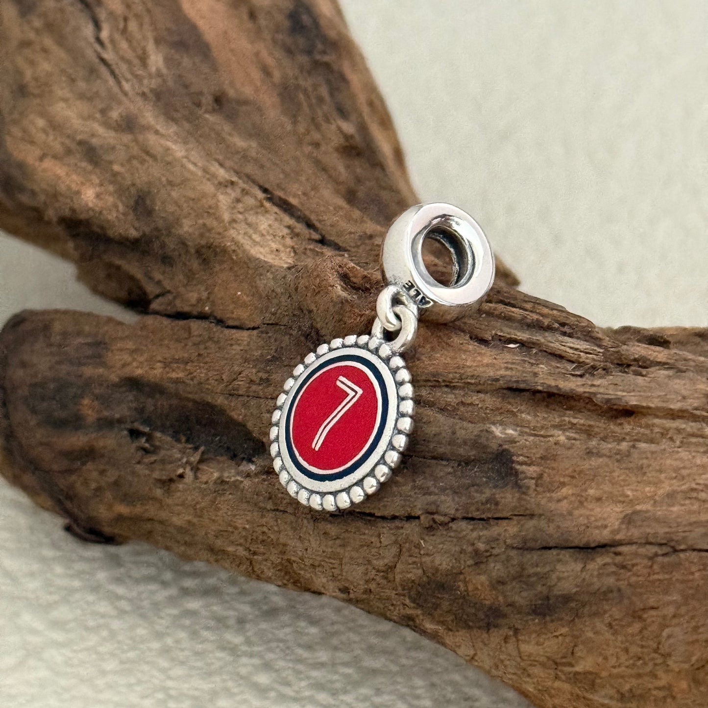 NO.7 Exclusive Dangle 925 Sterling Silver Charm for Pandora Bracelet