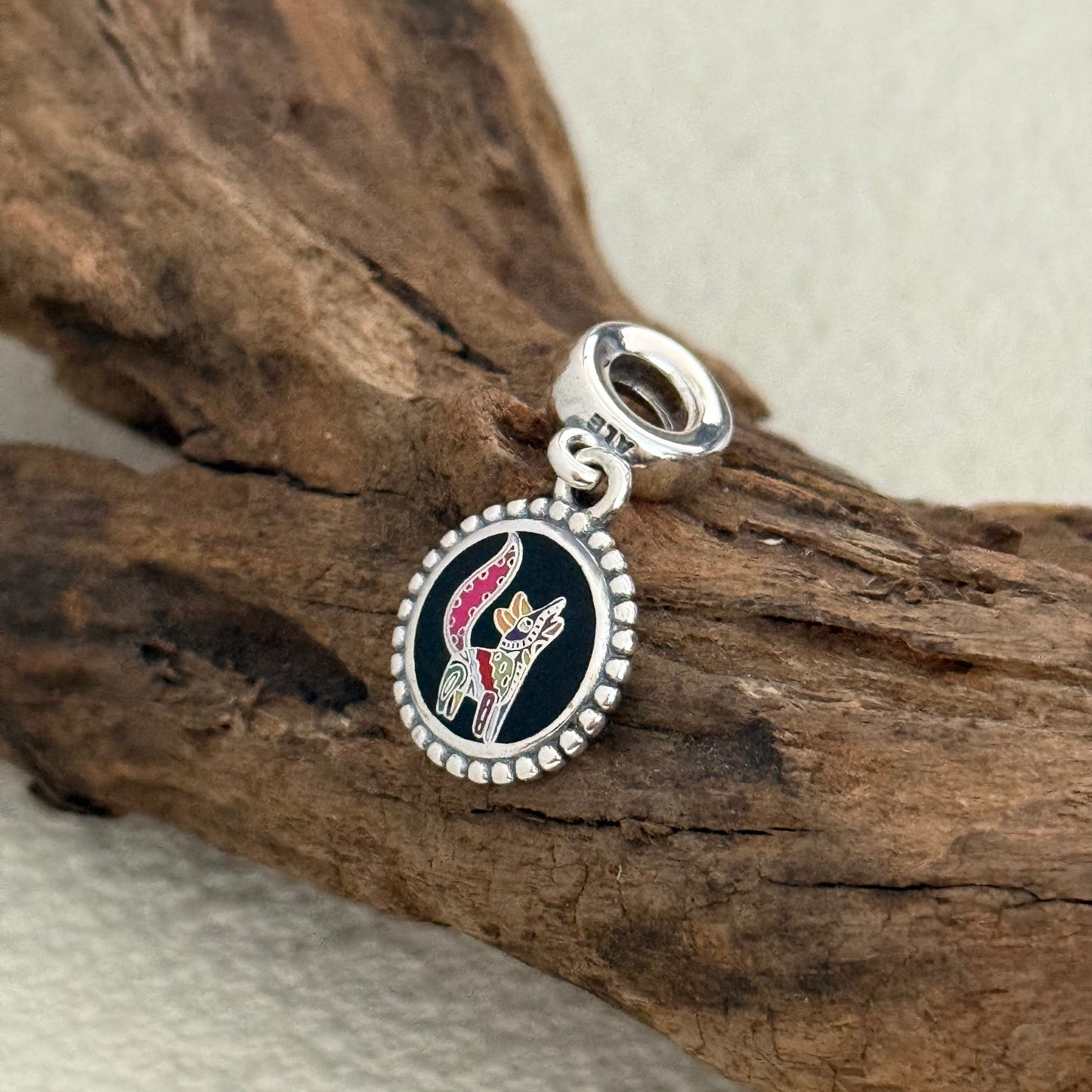 Colorful Fox Exclusive Dangle 925 Sterling Silver Charm for Pandora Bracelet