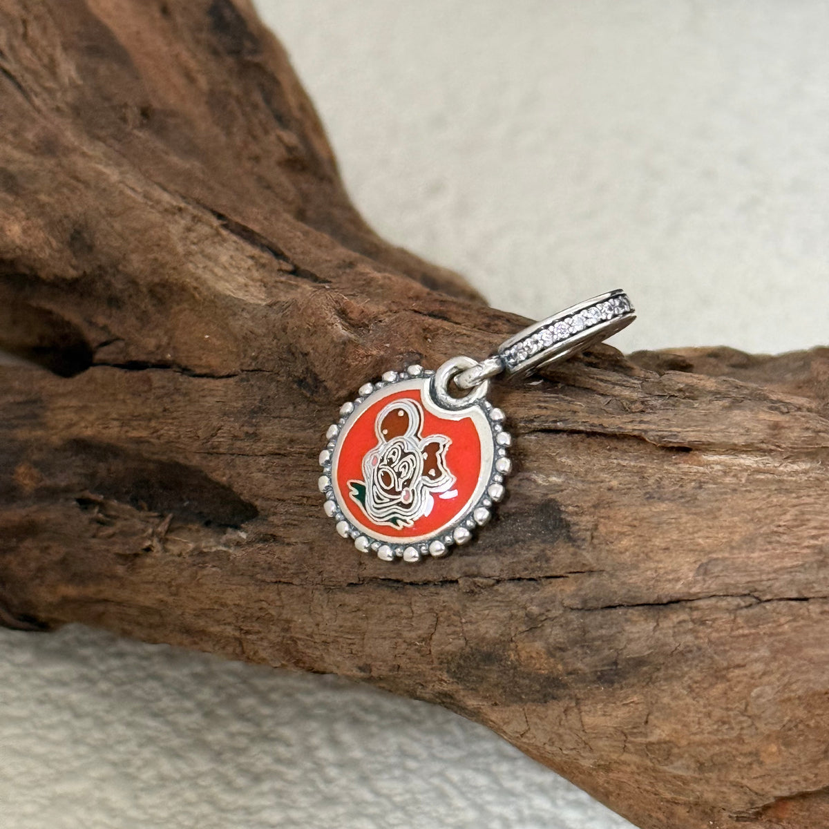 Mickey Gingerbread Exclusive Dangle 925 Sterling Silver Charm for Pandora Bracelet