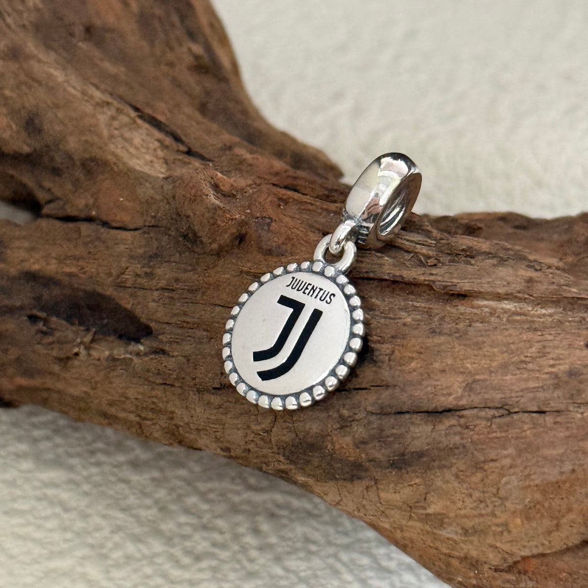 JUV Juventus F.C. Exclusive Dangle 925 Sterling Silver Charm for Pandora Bracelet