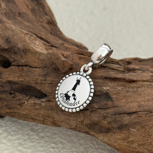 El Salvador Exclusive Dangle 925 Sterling Silver Charm for Pandora Bracelet