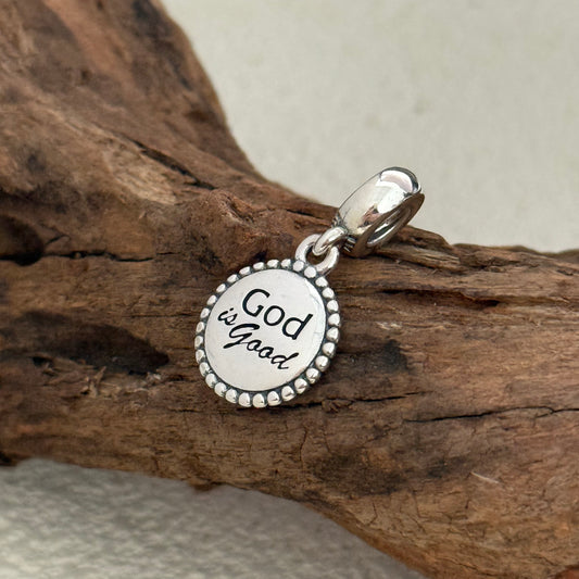 God is Good Exclusive Dangle 925 Sterling Silver Charm for Pandora Bracelet