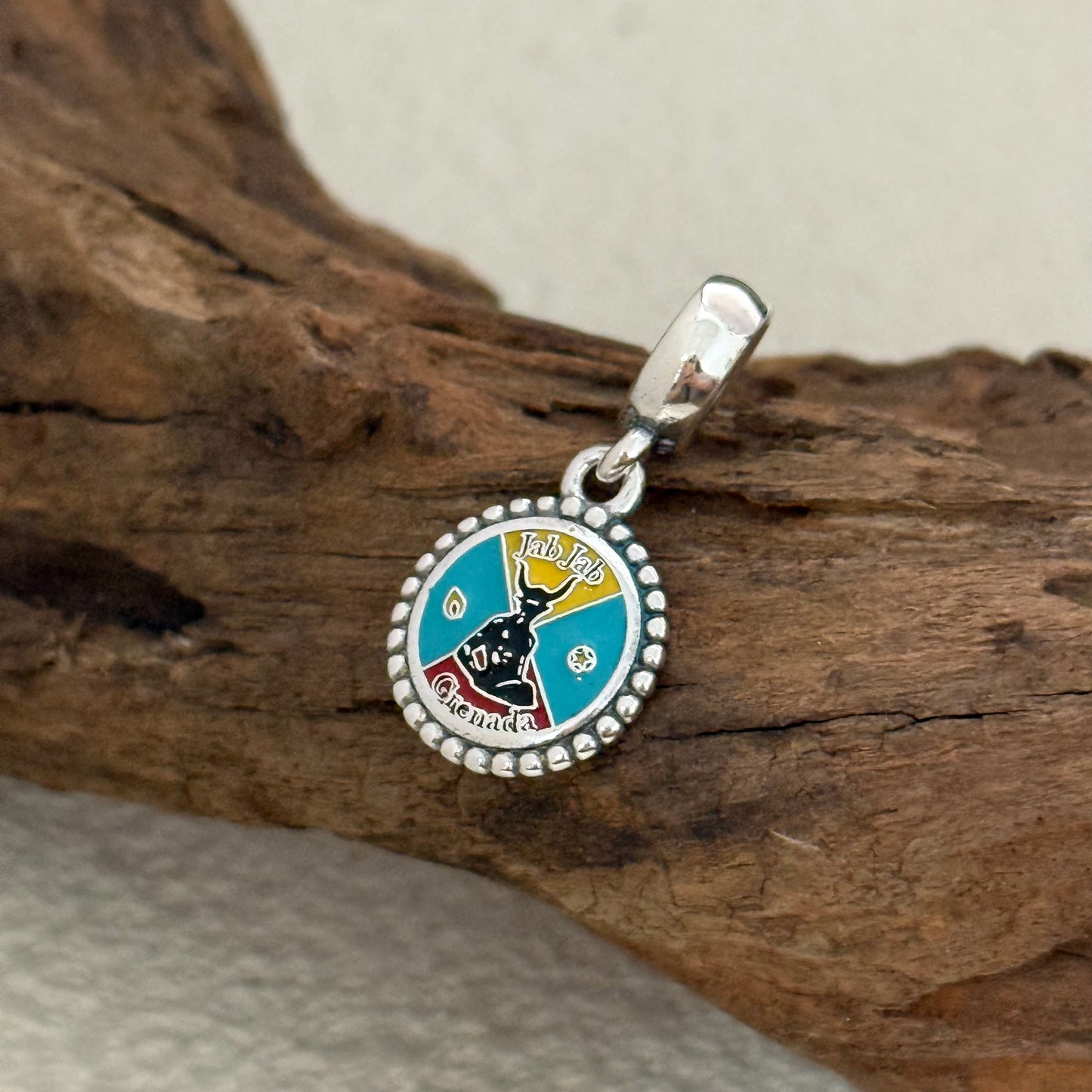 Caribbean Carnival Exclusive Dangle 925 Sterling Silver Charm for Pandora Bracelet