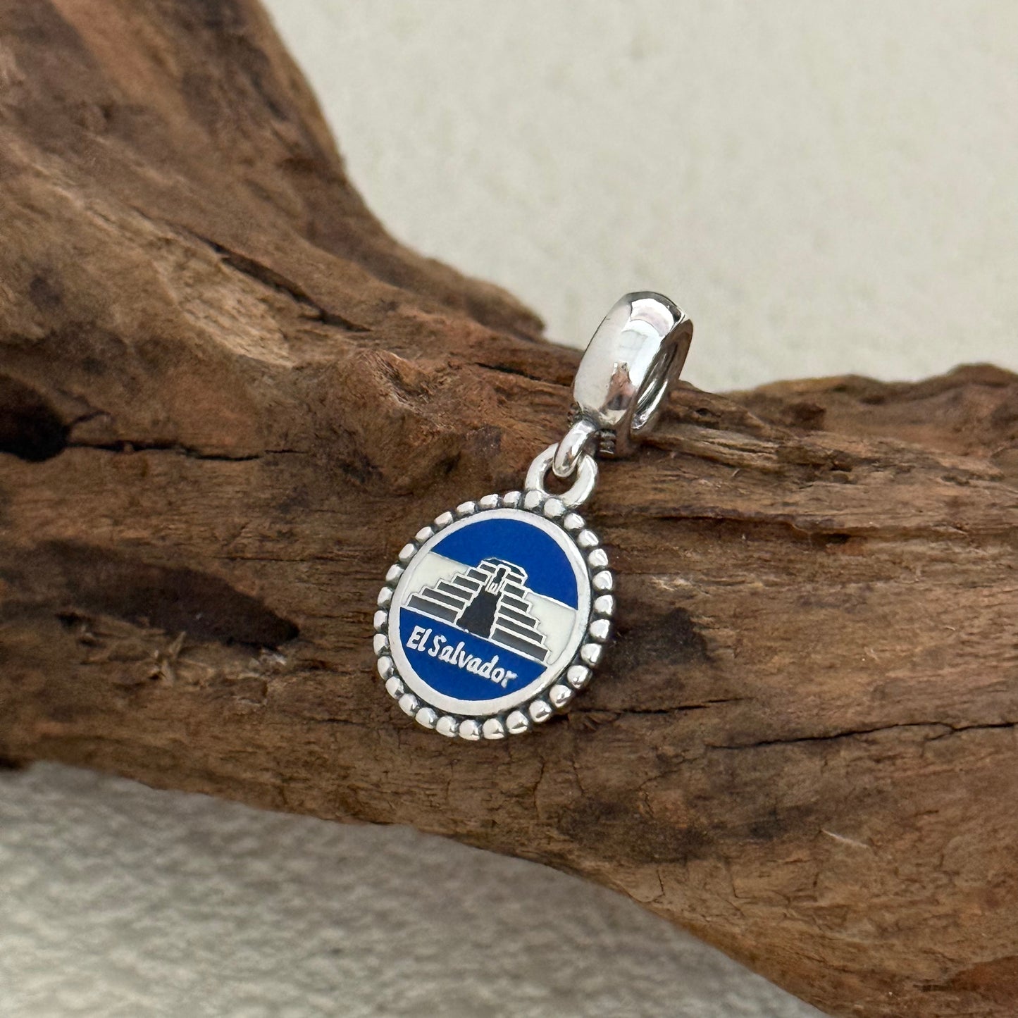 Elsalvador El Tazoumal Maya Ruins Exclusive Dangle 925 Sterling Silver Charm for Pandora Bracelet