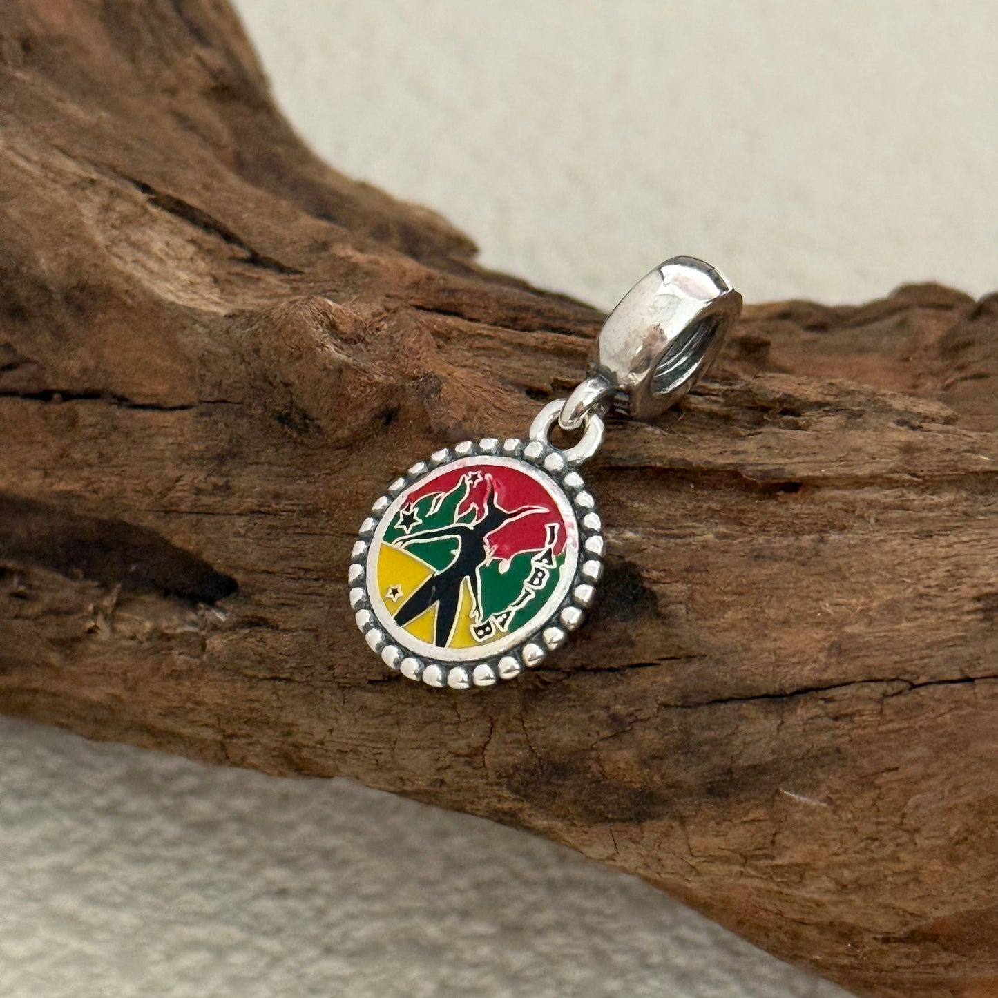 Caribbean Carnival Jab Jab Exclusive Dangle 925 Sterling Silver Charm for Pandora Bracelet
